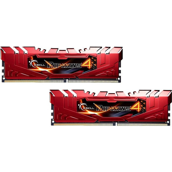 G.SKILL Ripjaws 4 RAM Module - 16 GB (2 x 8GB) - DDR4-2400/PC4-19200 DDR4 SDRAM - 2400 MHz - CL15 - 1.20 V G.SKILL Ripjaws 4 RAM Module - 16 GB (2 x 8GB) - DDR4-2400/PC4-19200 DDR4 SDRAM - 2400 MHz - CL15 - 1.20 V